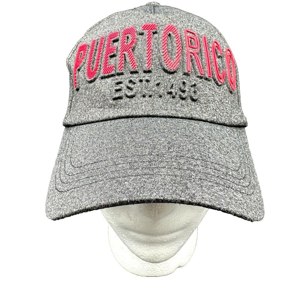 Robin‎ Ruth Puerto Rico Cap Rubber  Logo Strapback Adjustable Cruise Gray Core